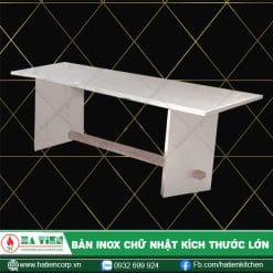 bàn inox chữ nhật lớn