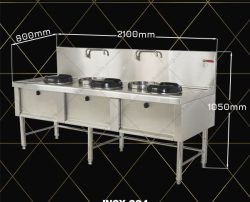 bếp á 3 họng không quạt thổi