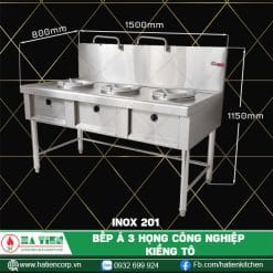 bếp á 3 họng kiềng tô 201 151150