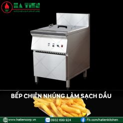bếp chiên nhúng làm sạch dầu