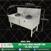 bếp gas công nghiệp đôi 304