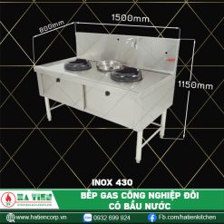 bếp gas công nghiệp đôi 430