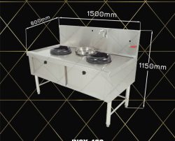 bếp gas công nghiệp đôi 430