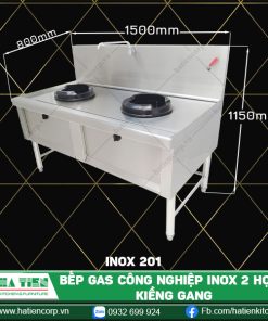 bếp gas công nghiệp inox 201
