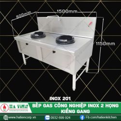 bếp gas công nghiệp inox 201