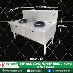 bếp gas công nghiệp inox 430