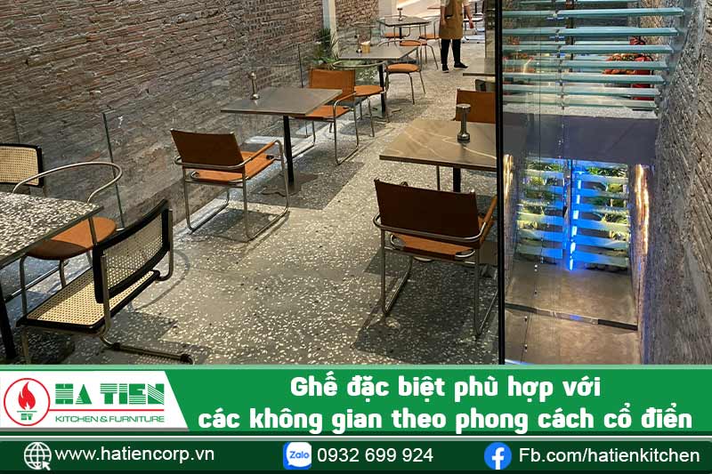 Ghế inox 304 phù hợp với các không gian sang trọng