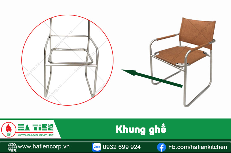 khung ghế inox 304