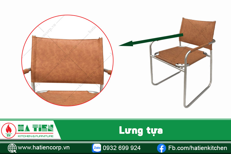 lưng ghế inox 304