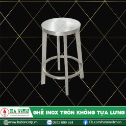 ghế inox tròn