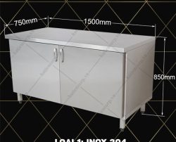 quầy bếp inox
