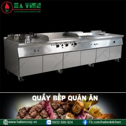 Quầy bếp quán ăn đẹp