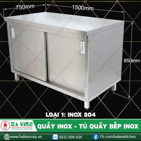 Các loại quầy inox — Hà Tiên Corp