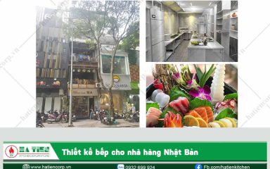Thiết kế bếp cho nhà hàng Nhật Bản