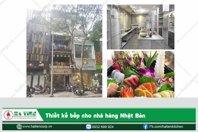 Thiết kế bếp cho nhà hàng Nhật Bản