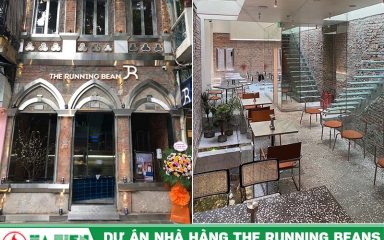 thiết kế, thi công nhà hàng cafe The Running Beans