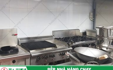 Bếp công nghiệp HCM - Thiết kế bếp nhà hàng chay BE AN VEGETARIAN BISTRO