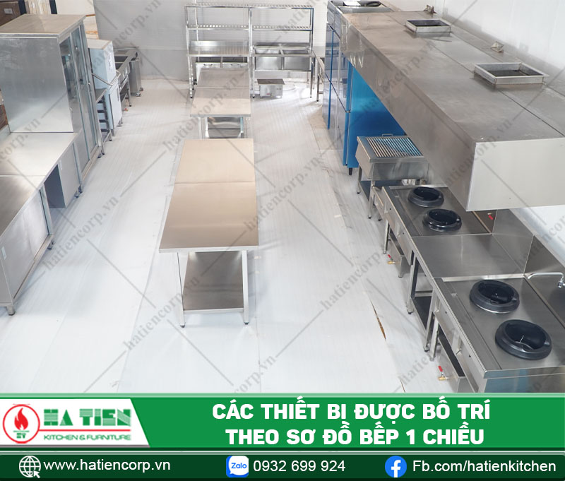 Không gian bếp cần được bố trí hợp lý, dễ vận hành