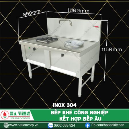 bếp gas khè inox 304