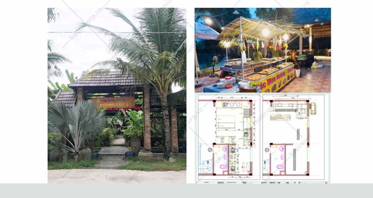 Bếp nhà hàng ở Long An – Nhà hàng sinh thái Hương Lúa 6 Long An