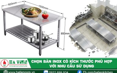 Chọn bàn inox phù hợp