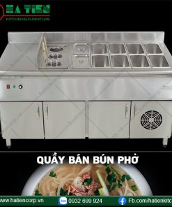 thiết kế quầy bán phở