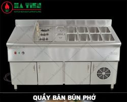 thiết kế quầy bán phở
