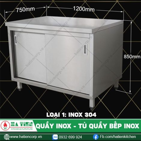 quầy inox QC-12