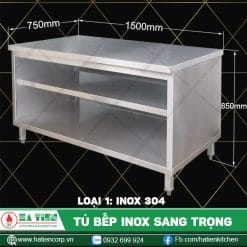 tủ bếp inox QK-15