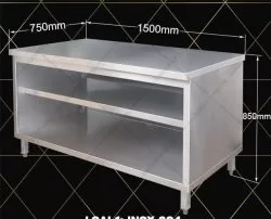 Tủ bếp inox sang trọng – Tủ quầy bếp inox TP. HCM chất lượng