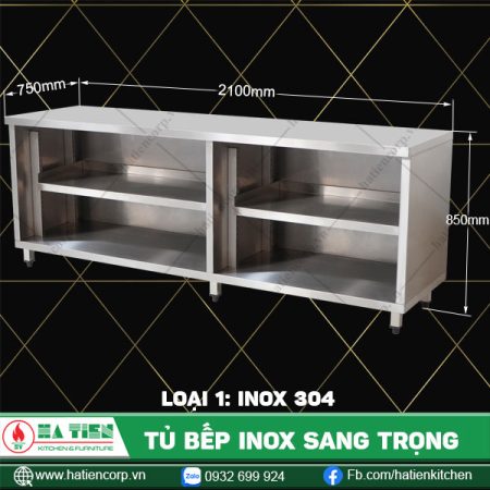 tủ bếp inox QK-21