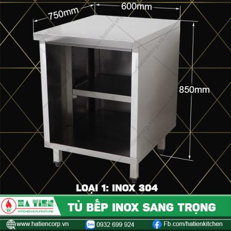 tủ bếp inox QK-6