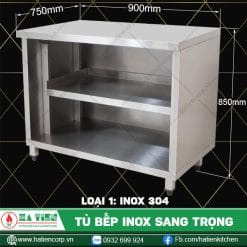 tủ bếp inox QK-9