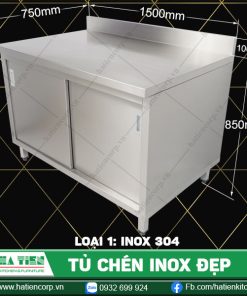 tủ chén inox đẹp