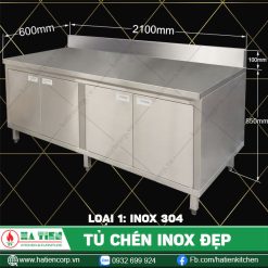 tủ chén inox QTCK6-21
