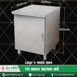 tủ inox đựng đồ QCO6-6