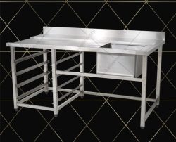 Bàn bếp inox có chậu rửa
