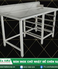 Bàn để chén sạch bằng inox 304