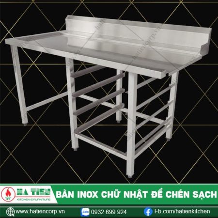Bàn inox chữ nhật