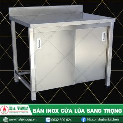 Bàn inox chữ nhật
