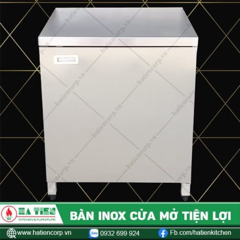 Bàn inox có cửa