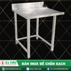 bàn inox để chén dơ