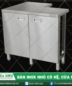Bàn inox nhỏ có kệ