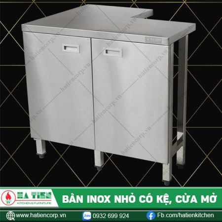 Bàn inox nhỏ có kệ