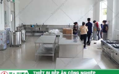 Thiết kế bếp công nghiệp Bình Dương - Bếp ăn trường Mầm non Quốc tế Việt Anh