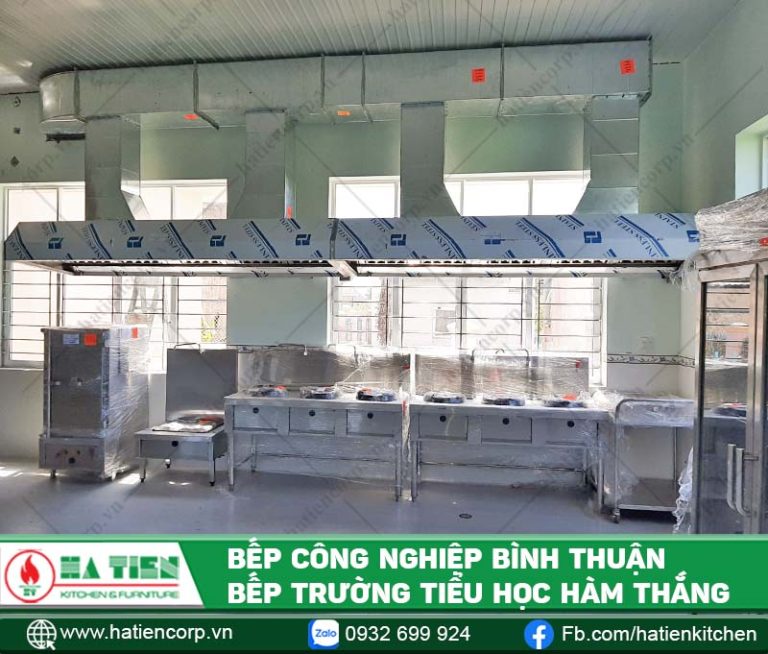 Thiết kế Bếp công nghiệp Bình Thuận - Trường Tiểu học Hàm Thắng