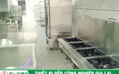 Thiết kế bếp công nghiệp Gia Lai - Bếp Nhà hàng cafe Omely