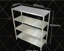 kệ inox 4 tầng 1200