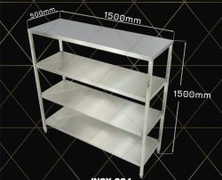 kệ inox 4 tầng dài 1500