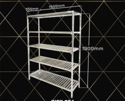 kệ inox 5 tầng 550, 304
